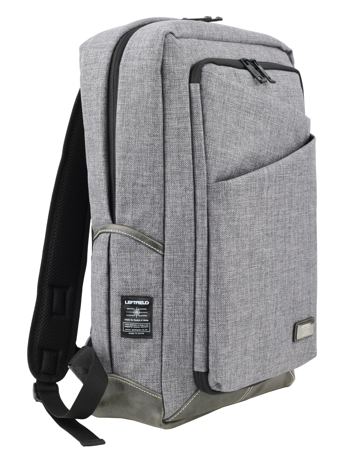 Gray Casual Canvas Laptop School Backpacks