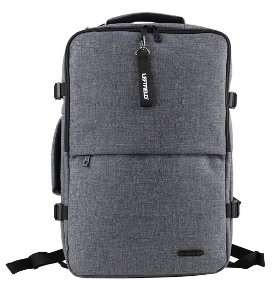 Gray Square Canvas Multi Crossbody Backpacks crossbody strap men women