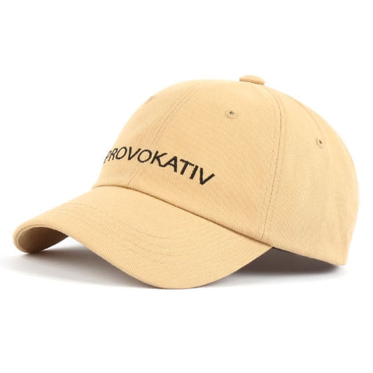 Beige PROVOKATIV Graphic Cotton Baseball Caps