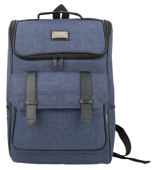Navy Blue Casual Canvas Laptop Rucksacks Backpacks