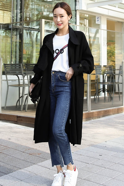 Black Long Trench Coats