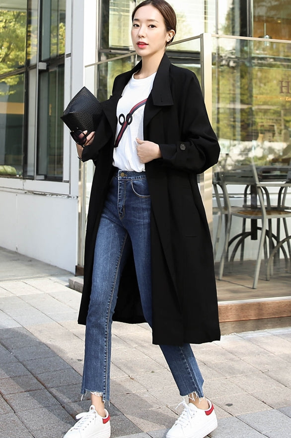 Black Long Trench Coats