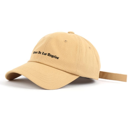 Beige Los Angeles Baseball Caps