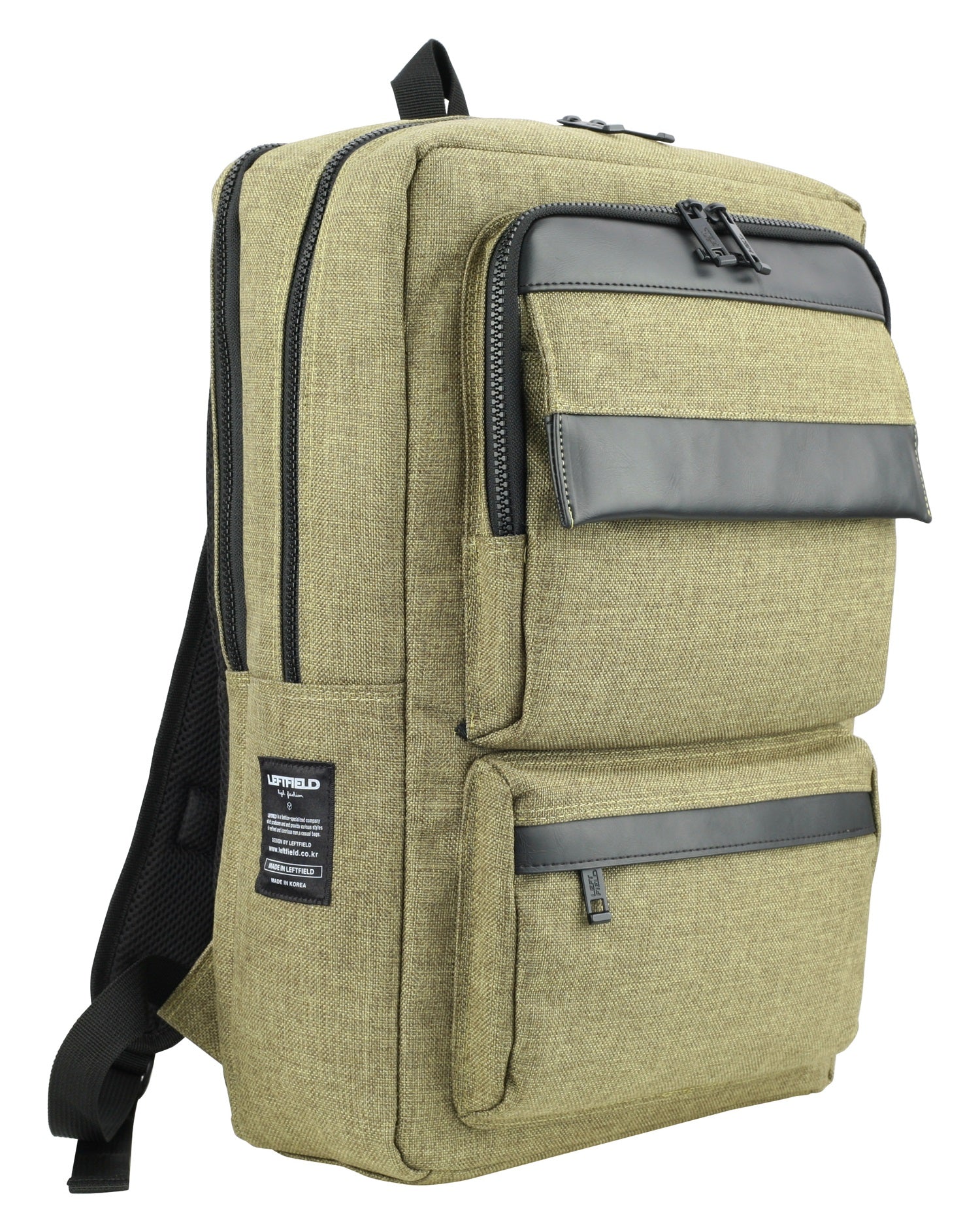 Khaki Green Canvas Backpacks School Laptop Travel Camping Rucksacks