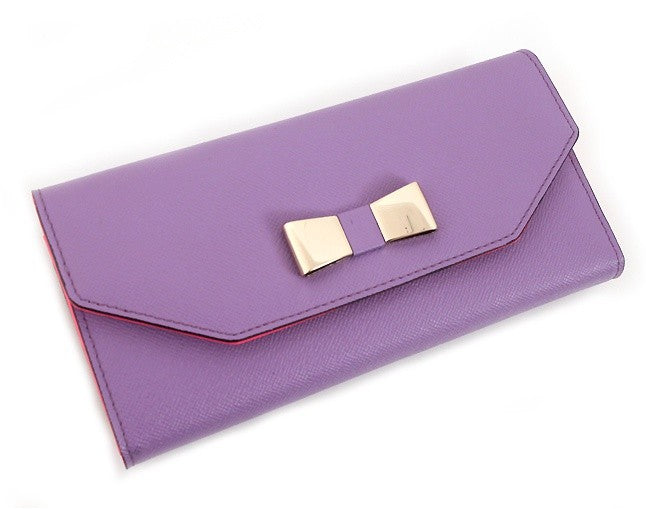 Purple Tiara Long Leather Wallets