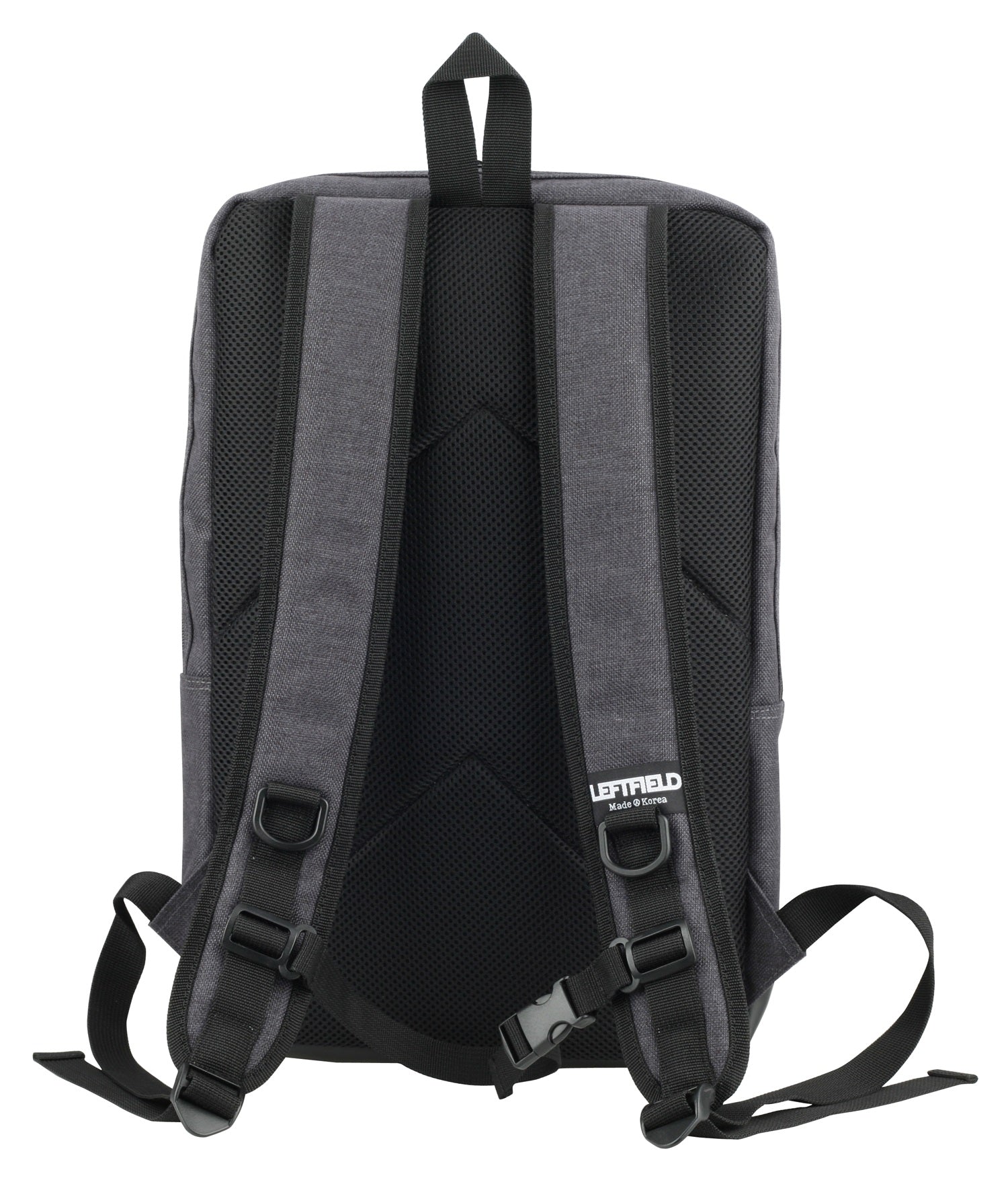 Black Square Canvas School Laptop Backpacks Bags