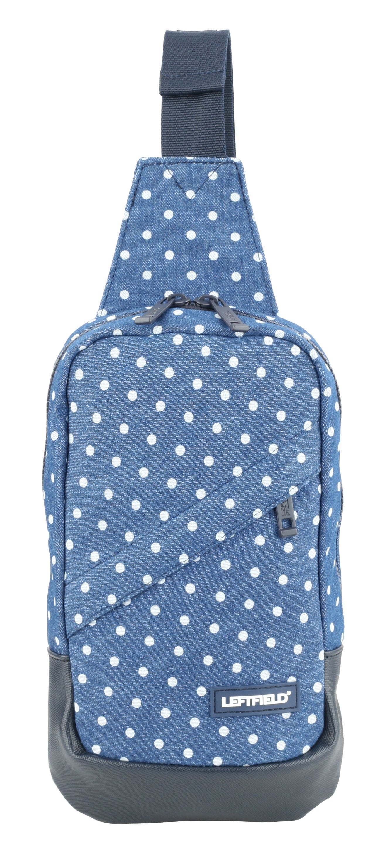 Light Blue Denim Polka Dots Sling Packs