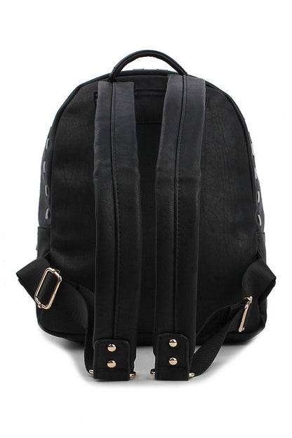 Black Stitch Tassel Mini Backpacks