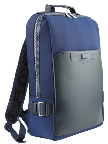 Navy Blue Hybrid Square Business Backpacks