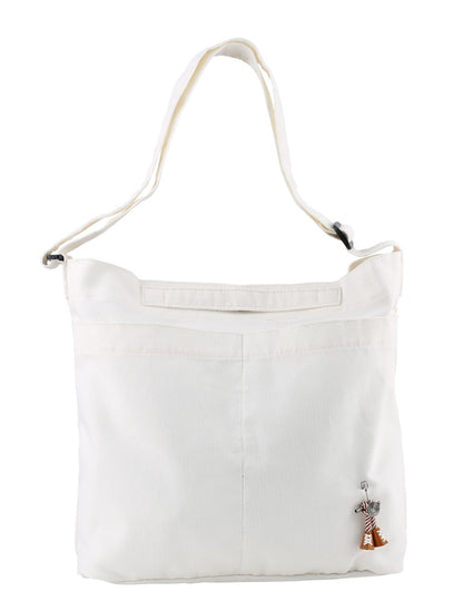 Ivory Unisex Corduroy Crossbody Bags