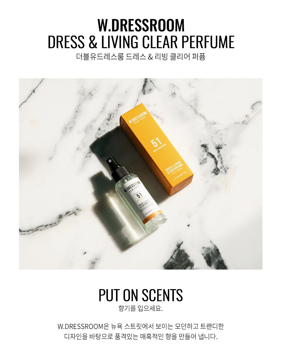 W.Dressroom Dress Living Clear Perfumes 70ml [51. Juicy Grapefruit]