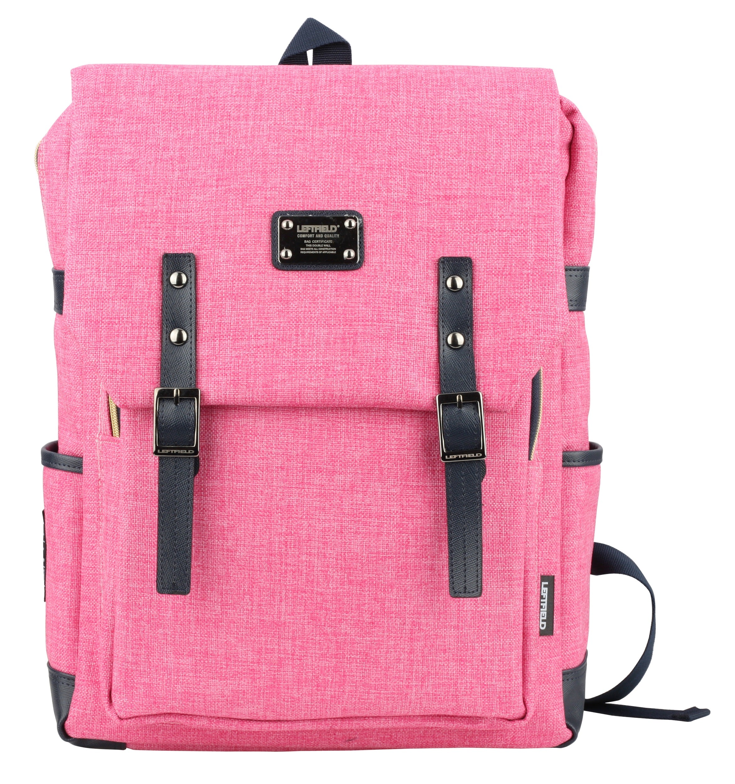 Pink Unisex Canvas Rucksack Laptop Backpacks