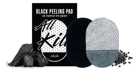 RIRE All Kill Black Peeling Pads Exfoliator Scrub dead Skincare