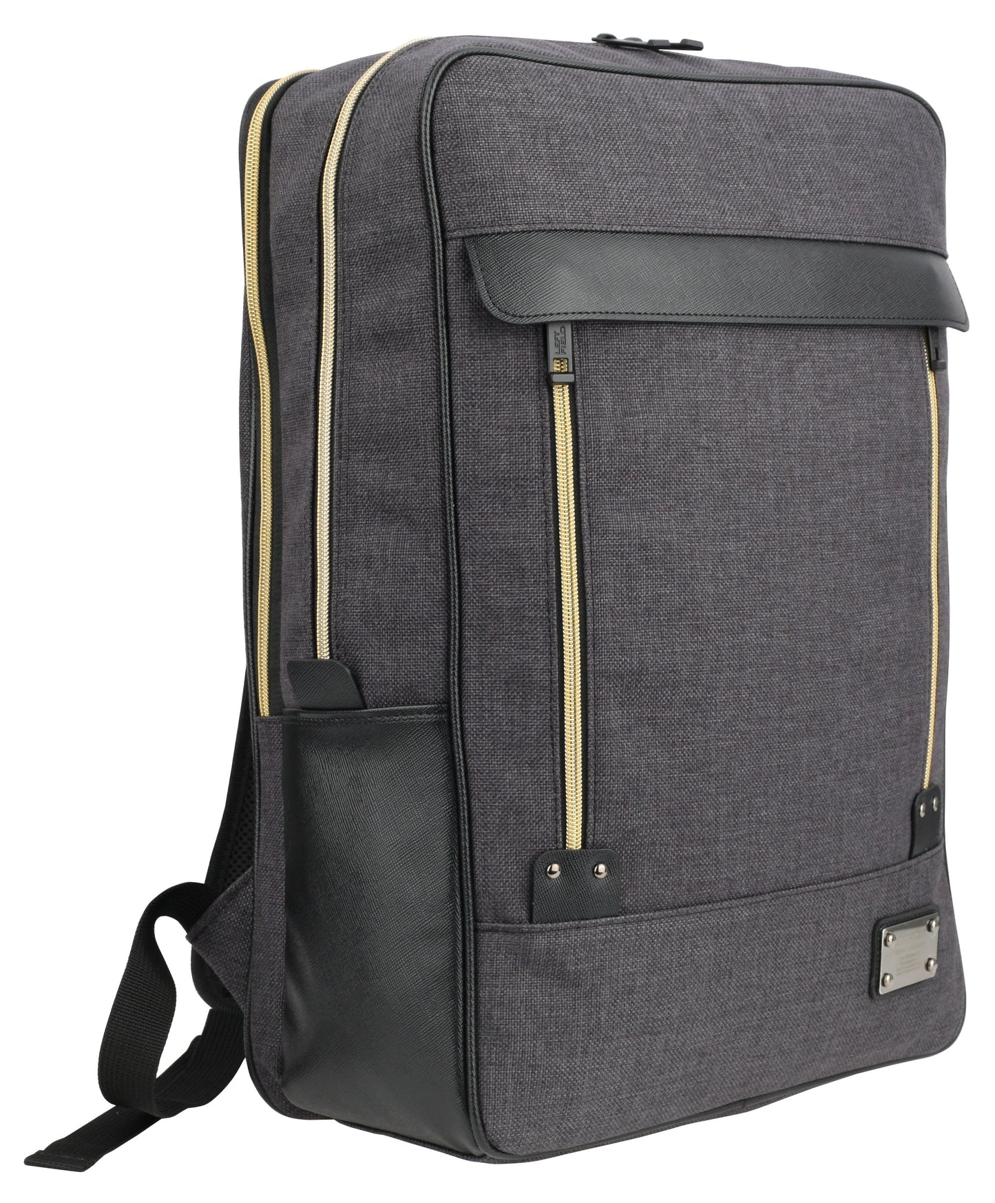 Black Casual Square Laptop Backpacks