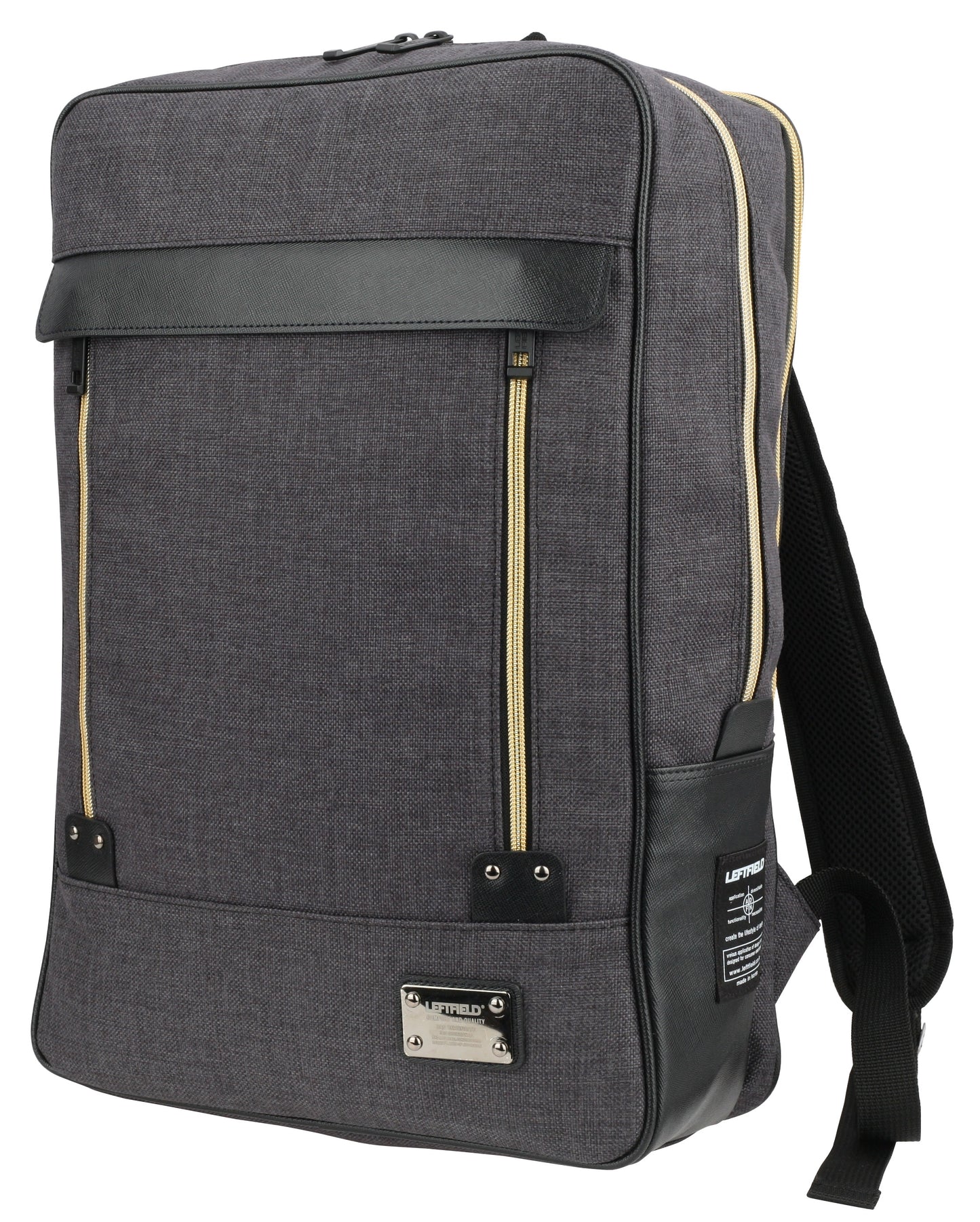 Black Casual Square Laptop Backpacks