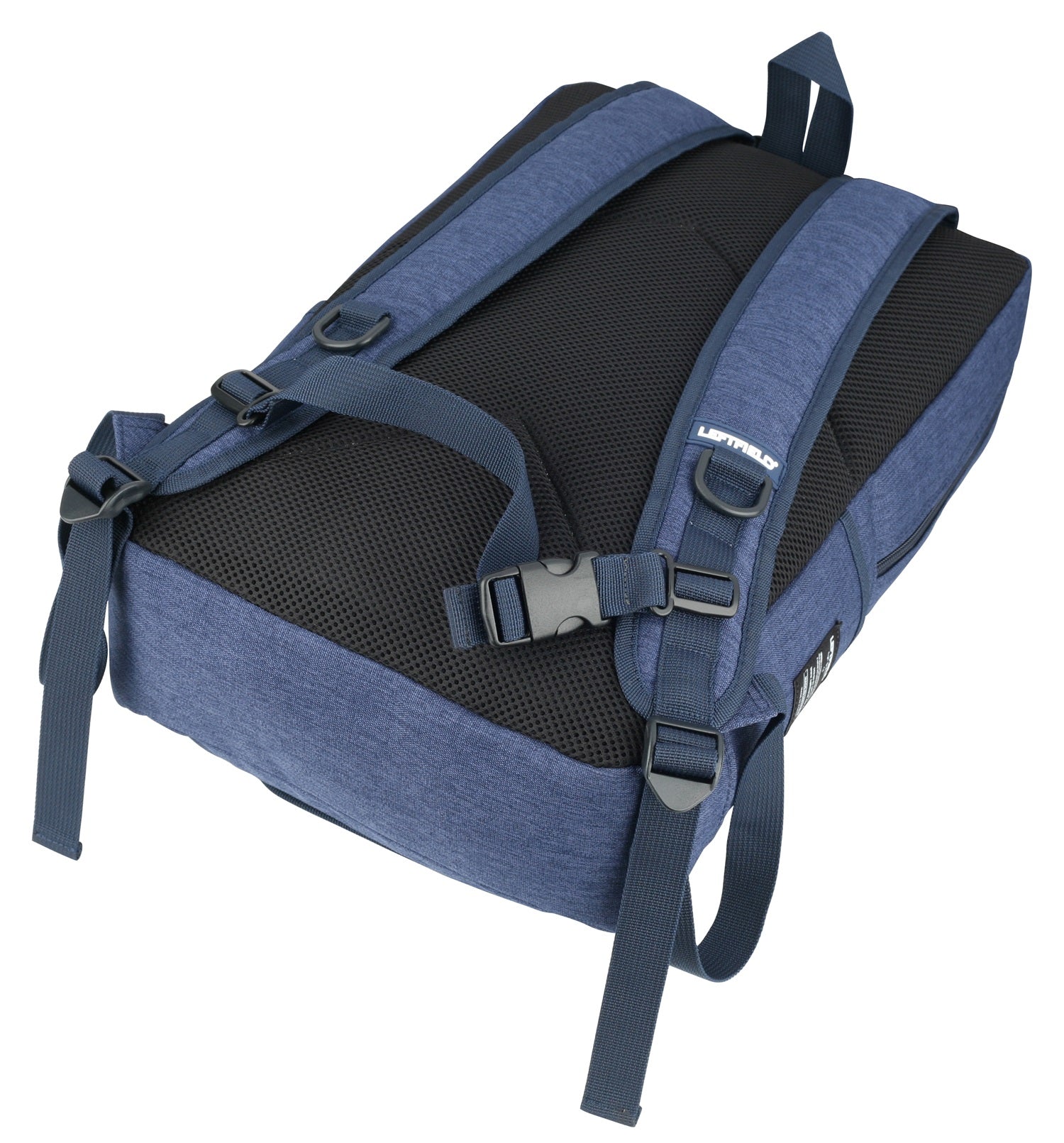Navy Blue Hybrid Canvas Laptop Backpacks