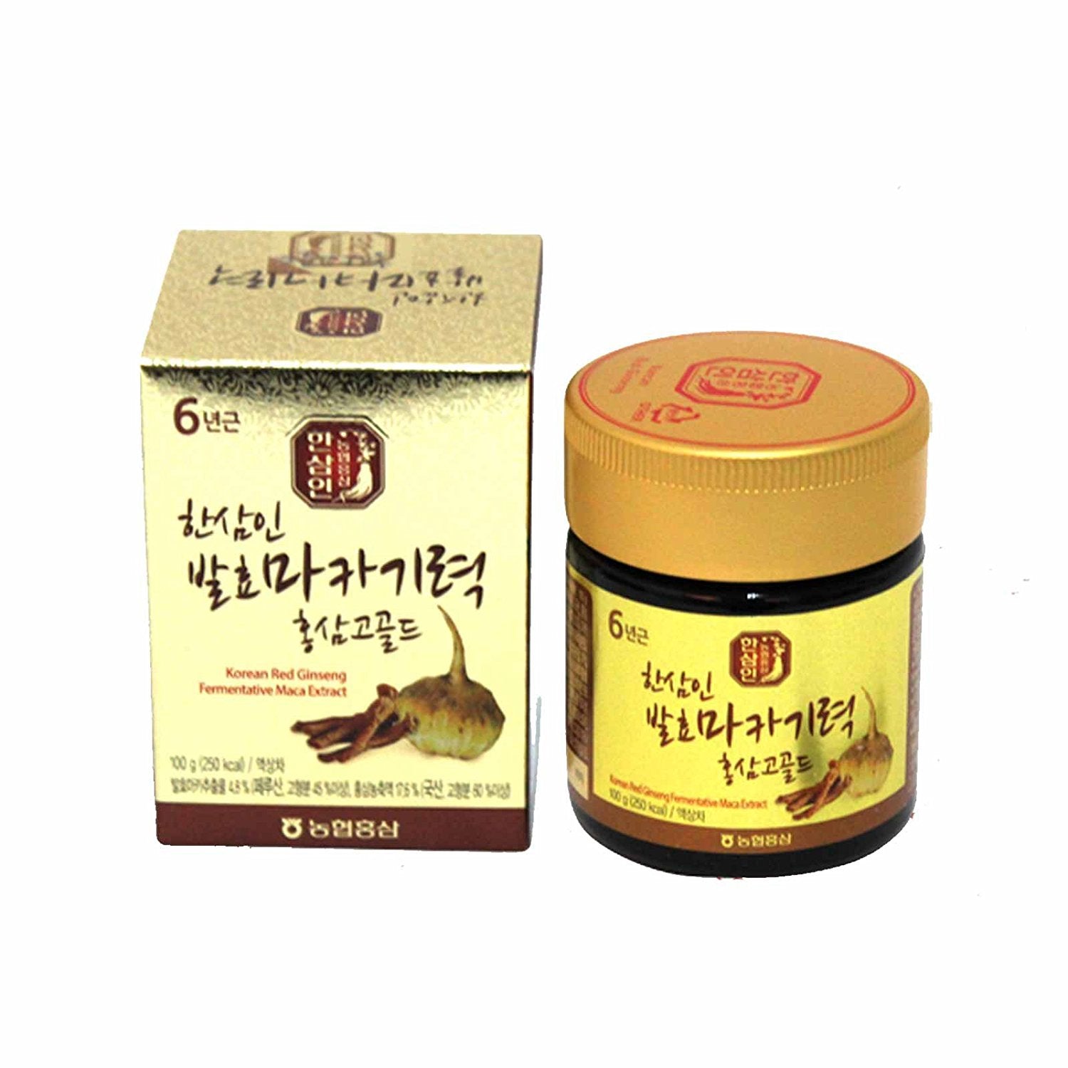 Hansamin Fermented Maca Energy Korean Red Ginseng Extract Go gold Sets