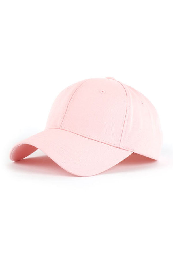 Pink Pentagon Solid Baseball Caps
