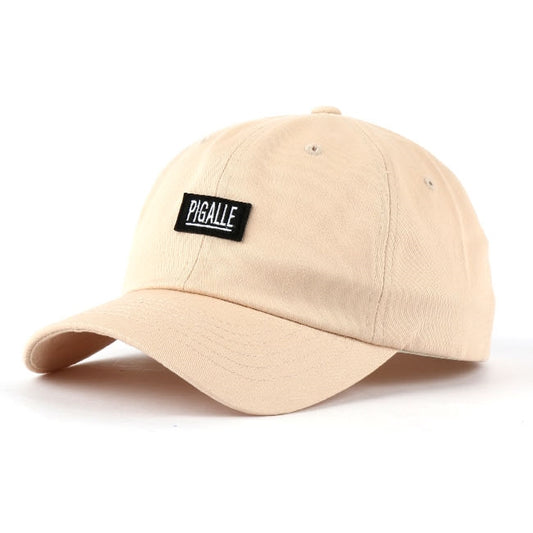 Beige Pigalle 100% Cotton Baseball Caps