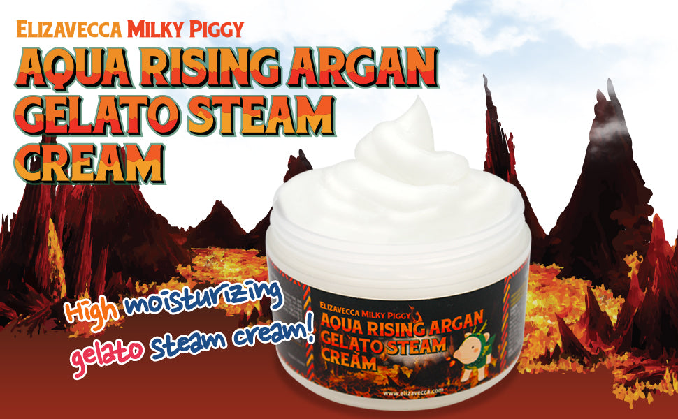 Elizavecca Aqua Rising Argan Gelato Steam Creams