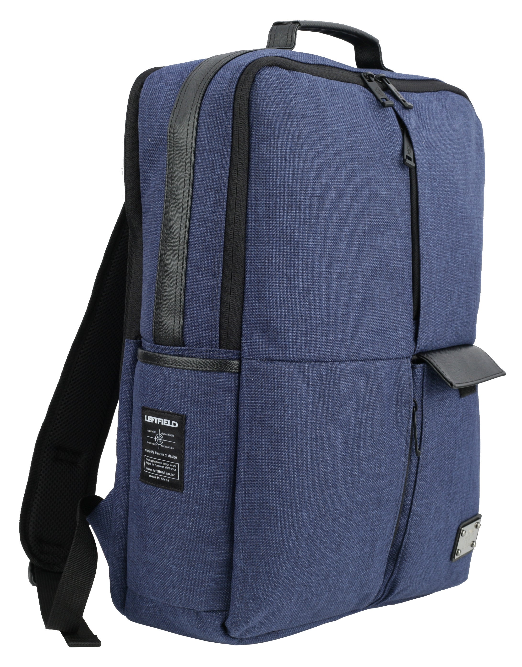 Navy Blue Canvas Casual Daypacks School Backpacks