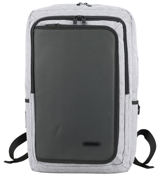 Gray Hybrid Canvas Laptop Backpacks