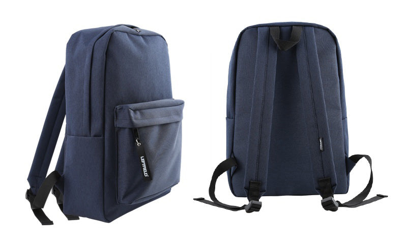Navy Blue Canvas School Backpacks