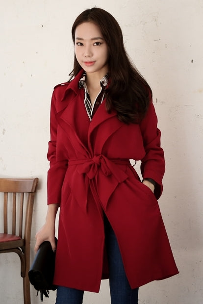 Spring Classic Sheer Trench Coats Jackets