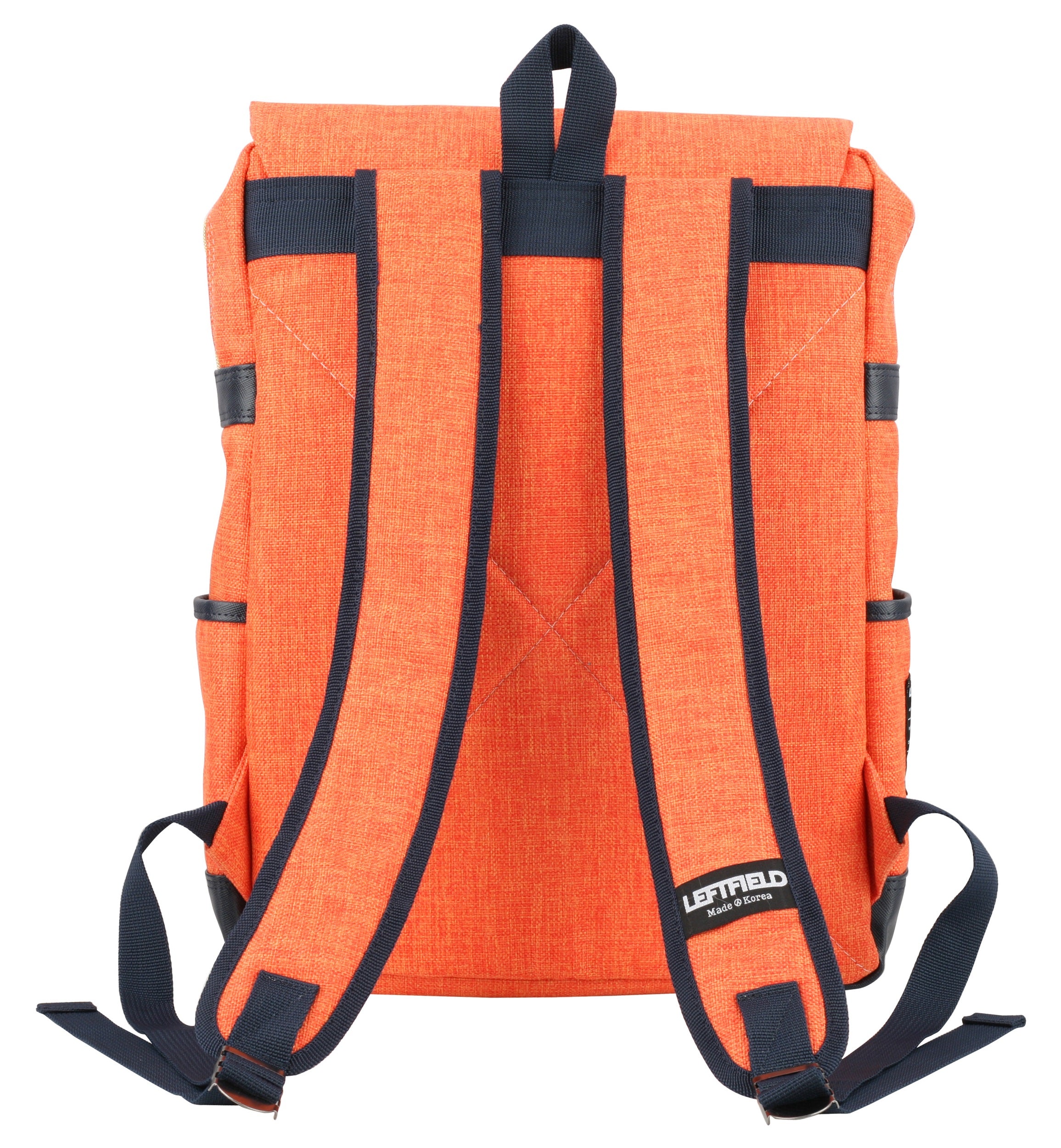 Orange Unisex Canvas Rucksack Laptop Backpacks