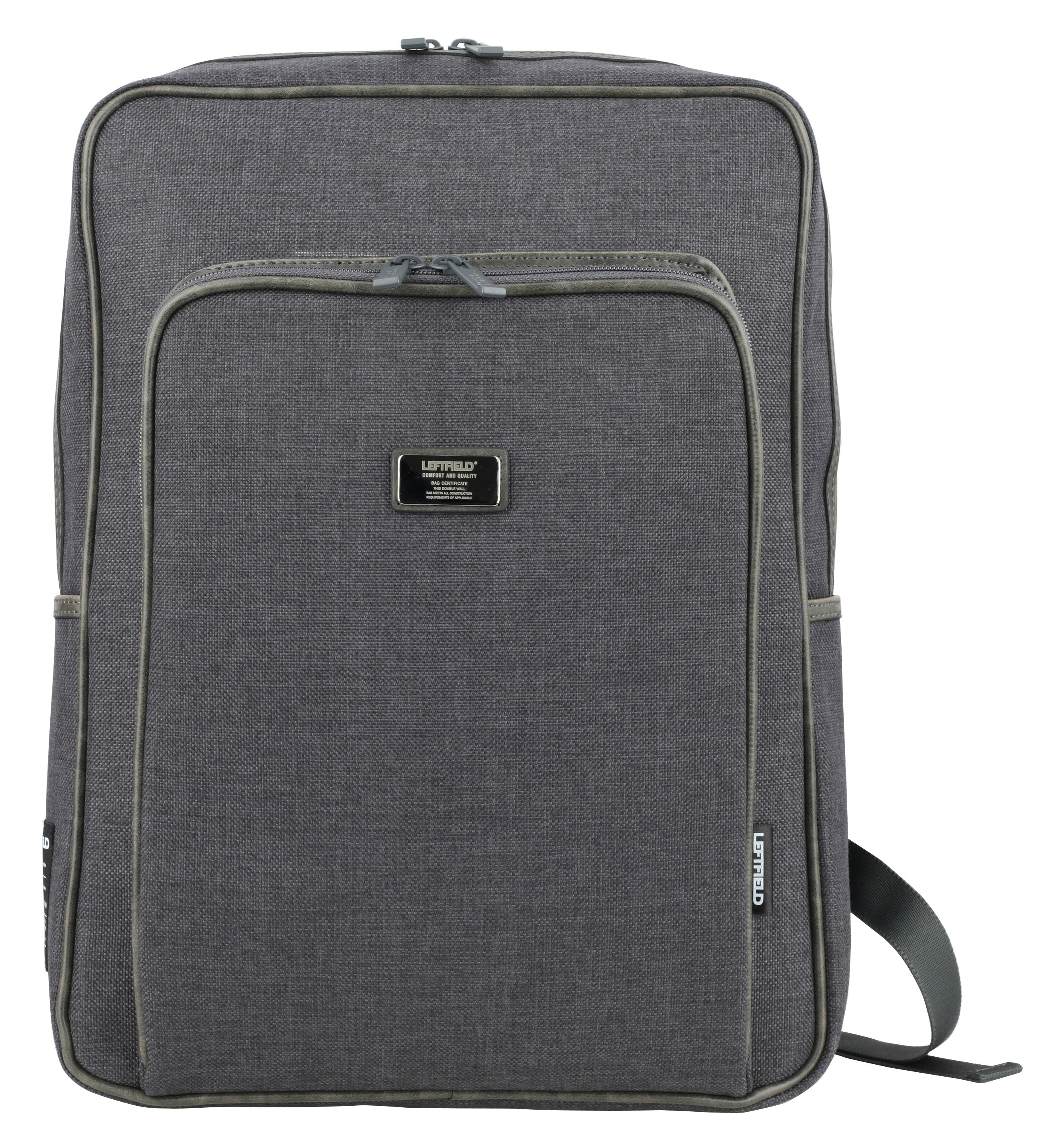 Black Canvas Square Business Casual Backpacks