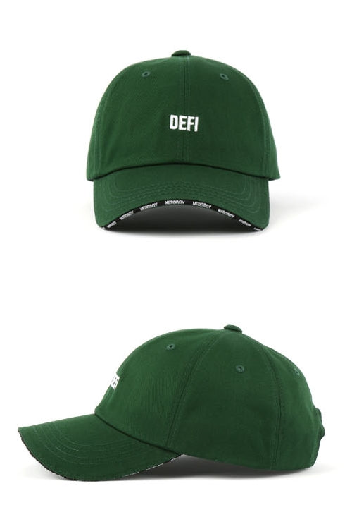 Green DEFI Sandwich Bill Baseball Caps
