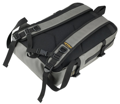 Grey Faux Leather Square Backpacks