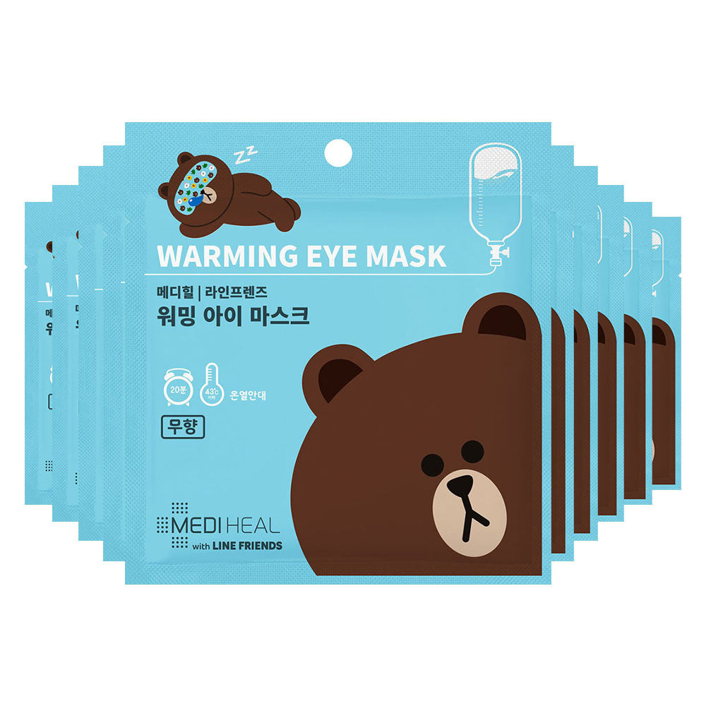 MEDIHEAL X LINE FRIENDS Warming Eye Masks [Brown Bear-Unscented]