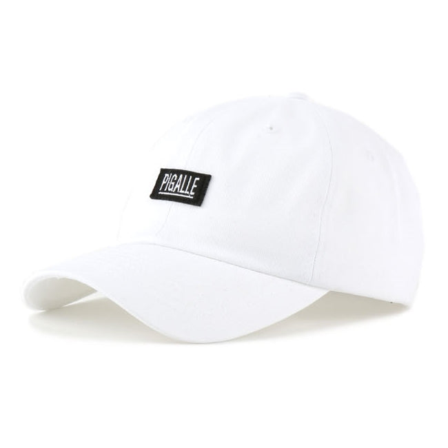 White Pigalle 100% Cotton Baseball Caps