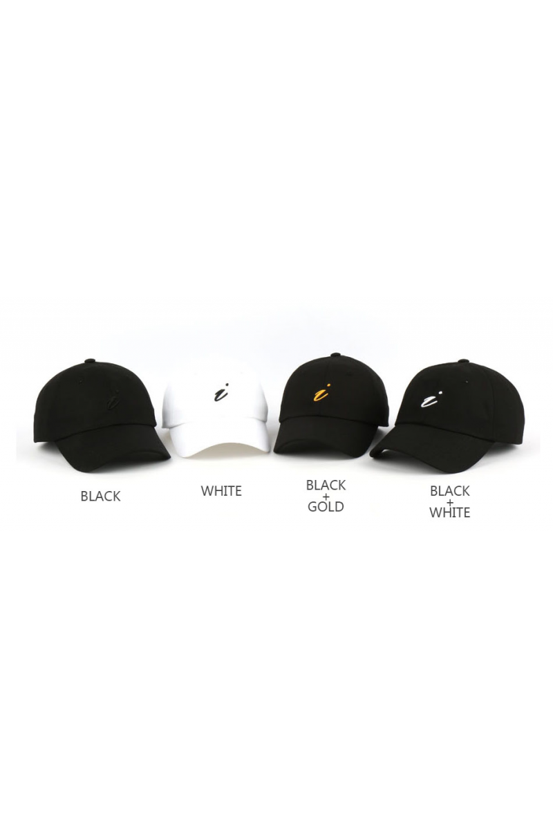 Black i Embroidery Baseball Caps Adjustbale Hats