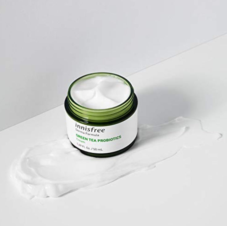 innisfree Derma Formula Green Tea Probiotics Cream 50ml Skincare Face