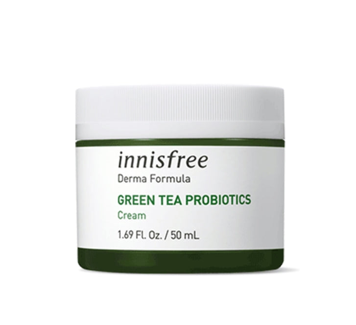 innisfree Derma Formula Green Tea Probiotics Cream 50ml Skincare Face