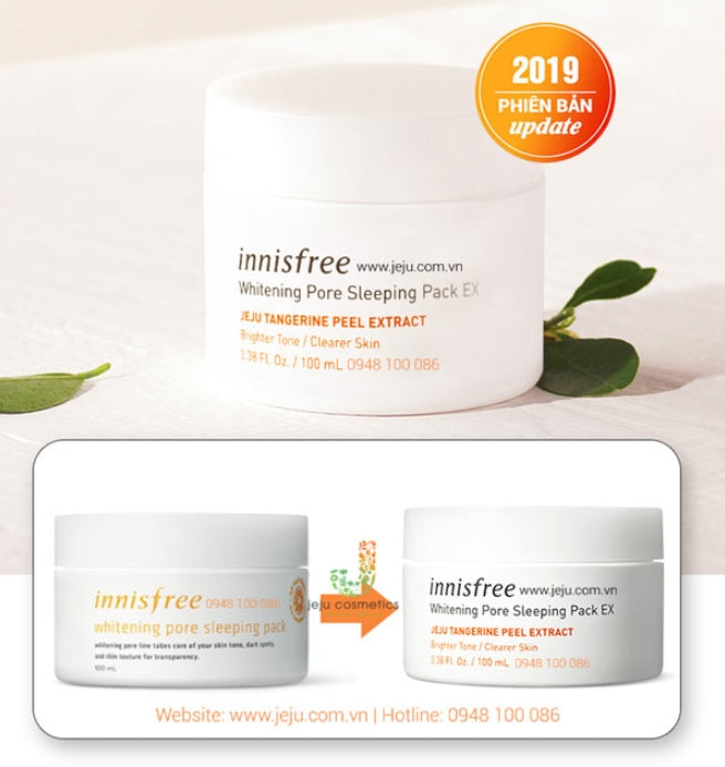 innisfree whitening pore sleeping pack ex 100ml Korean Skincare Facial