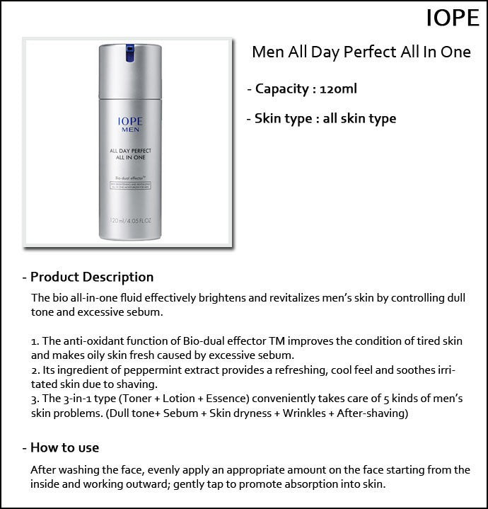 MEN ALL DAY PERFECT ALL IN ONE Men's All Day Perfect All-in-One 120ml