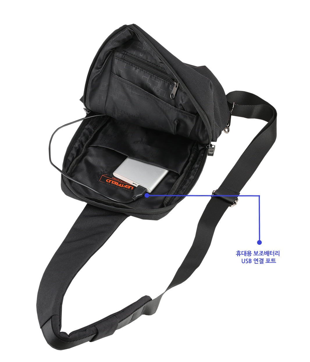 Black Travel Sling Bags