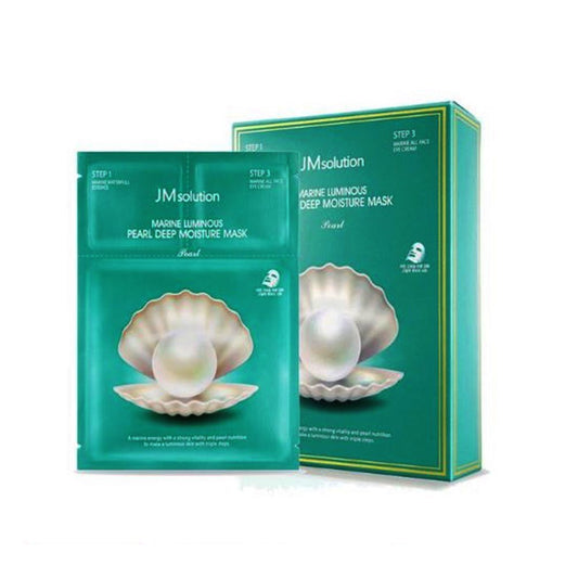 JM Solution Marine Luminous Pearl Deep Moisture Masks 10 Sheets
