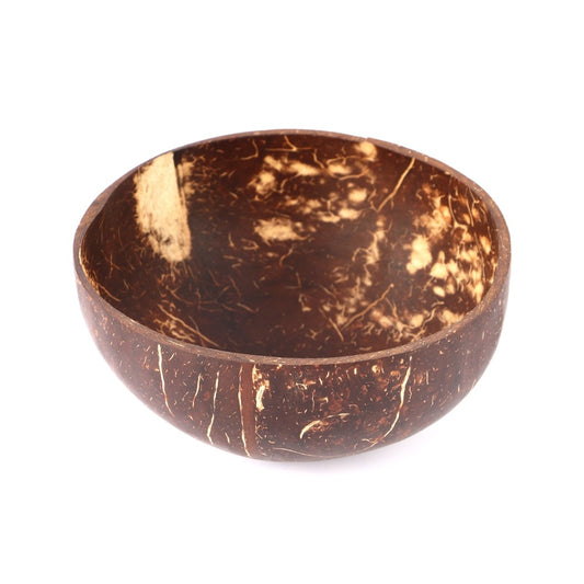 Vbatty Natural Coconut Bowl Fruit Salad Noodle Rice Bowl Wooden Fruit Bowl