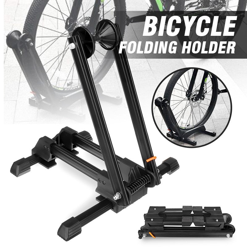 Floor Bike Stand Bike Storage Rack Folded Adjustable Parking Rack Indoor