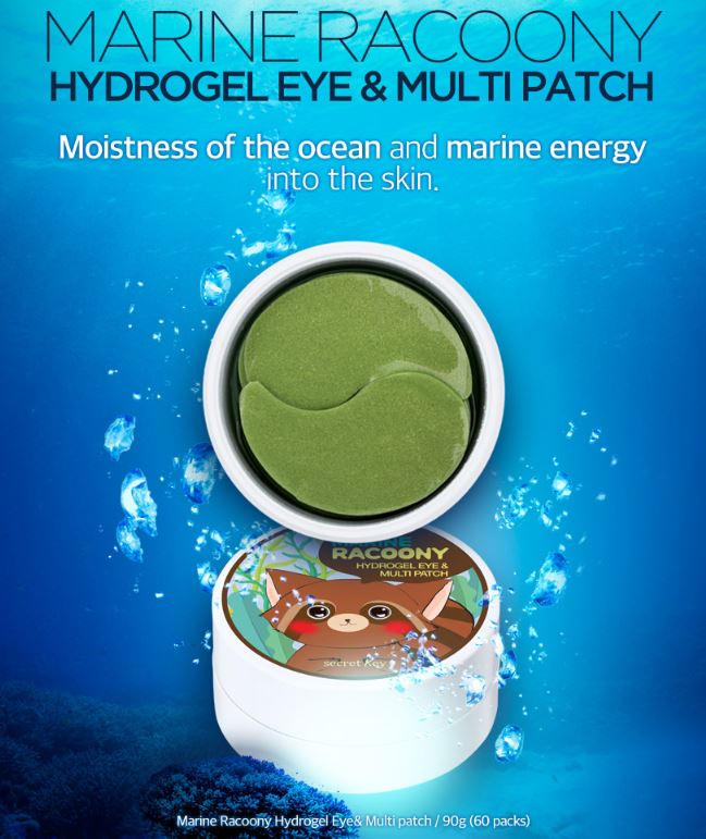 [Secret Key] Marine Racoony Hydro Gel Eye&Cheek Patch 90g (60packs)