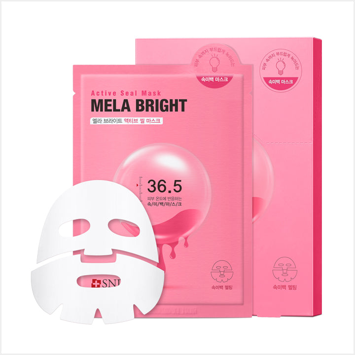 SNP Mela Bright Active Seal Mask (5 sheets) [ Made in Korea ]