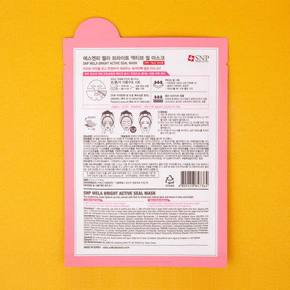 SNP Mela Bright Active Seal Mask (5 sheets) [ Made in Korea ]