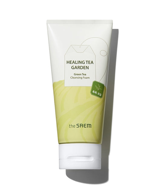 the SAEM Healing Tea Garden Green Tea Cleansing Foam 150ml Korean Face